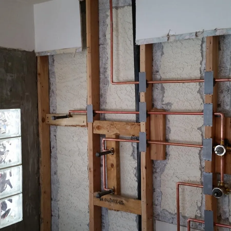 Copper pipe installation for Repiping in Byram